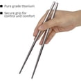 thumbnail image 5 of TITECOUGO Lightweight Titanium Reusable Metal Chopsticks Eco-Friendly Portable Camping Flatware for Kitchen House, 5 of 5