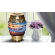Hawaiian Summer Urns for Cremation Ashes Large Urn XL or Small Keepsake Urns for Adult Cremation Ashes & Urns for Human Ashes for Home or Burial Cremation Urns Cubic Inches Large