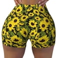 thumbnail image 2 of Fotbe Sunflowers In Vintage Shorts Sin Costuras – Shorts Deportivos de Cintura Alta para Mujer, Elásticos para Gimnasio, Yoga, Running o Ciclismo-Medium, 2 of 8