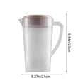 thumbnail image 3 of weibbin Plastic Water Pitcher with Lid Handle Clear Measuring Jug Large Capacity Cold Water Kettle for Iced Tea Juices Lemonade Home Kitchen 3L, 3 of 6