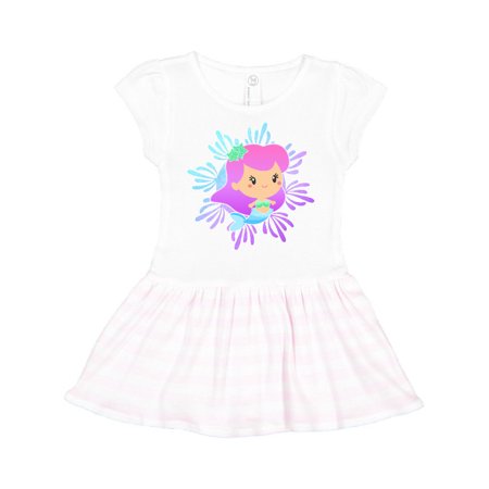 

Inktastic Swimming Mermaid Gift Toddler Girl Dress