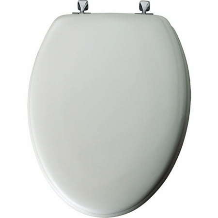 Sedona Beige Elongated Toilet Seat - Mayfair Elongated Enameled Wood Toilet Seat