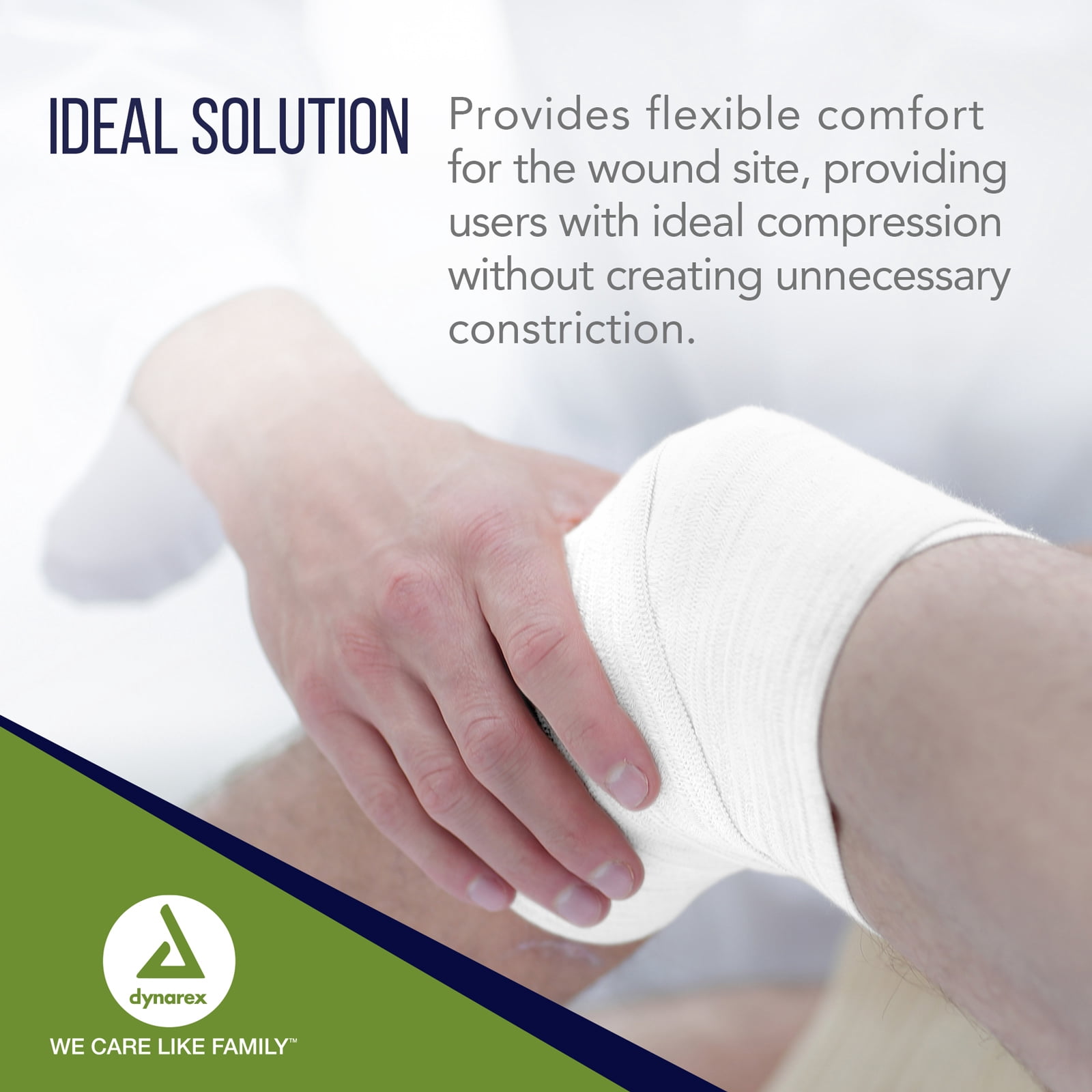 Dynarex Stretch Gauze Bandages, 4" x 4.1 yds, Non-Sterile & Latex-Free, Wound Care in Medical and Home Environments, 1 Case of 96 Dynarex Stretch Gauze Bandages