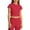 a-Red10723, variant on FINALGANG Girls Kids Short Sleeve Crew Neck Crop TShirt Solid Color Stretchy Casual Cropped Tee For Kids Daily Wear Sports Stylish Top