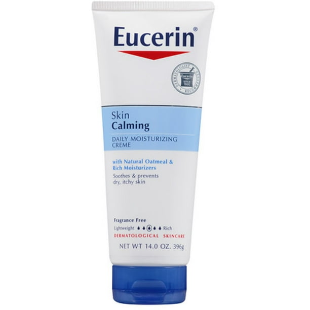Eucerin Skin Calming Daily Moisturizing Creme 14 oz (Pack of 4