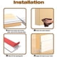 thumbnail image 4 of Quiet Haven, burlete para puertas con reducción de ruido, diseño flexible para puertas interiores (100 x 4,5 cm), 4 of 6