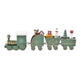 thumbnail image 2 of 4 piezas adornos de Navidad miniatura colgante tren verde Hugo mini casas de pueblo colgantes, 2 of 10
