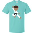 thumbnail image 3 of Inktastic African American Boy, Karate Boy, Kata, Black Belt T-Shirt, 3 of 5
