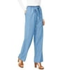 Michael Kors Women's Dress Pants Medium Tencel Pull-On Blue M