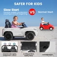 thumbnail image 6 of 24V Ride On Car for Kids, Licensed Toyota Tacoma 2 Seater Battery Powered Ride On Truck Toy with Remote Control, 4 Wheel Suspension, Colorful Lights, Music, Electric Car for Boys Girls 3–8, White, 6 of 12