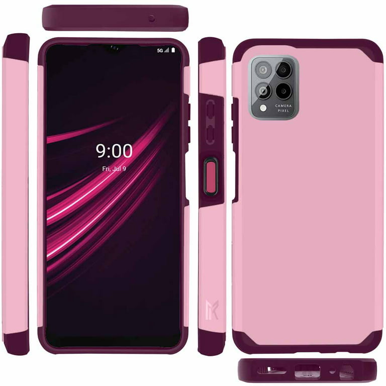 TJS for T-Mobile REVVL 6 PRO 5G / 6x Pro 5G Phone Case, Dual Layer Hybrid  (Magnetic Mount Friendly) Shockproof Drop Protection Impact Phone Cover for