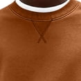 thumbnail image 5 of Mifsaly Men's Sweatshirts Crewneck Long Sleeve Pullover Tops Soft Comfortable Loose Fit Fall Winter Outfits Brown,M, 5 of 5