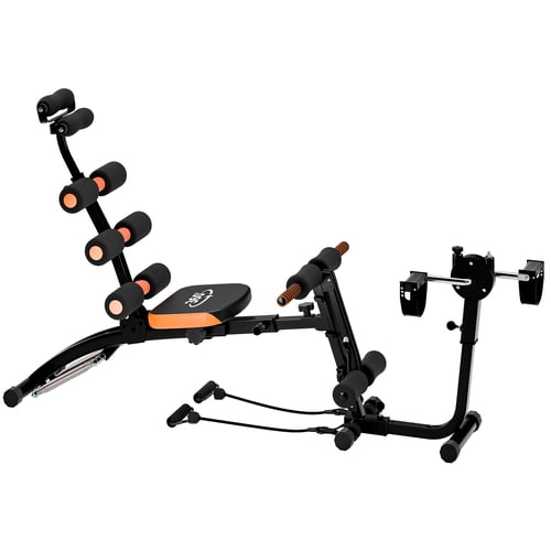AQCW 6-in-1 Multi-Functional AD Tummy Tractor Ab Machine,Ab Workout Bench for Home Gym,Adjustable Core & Abdominal Trainer Fitness Equipment for Body Workout
