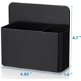 thumbnail image 2 of ZGDong Magnetic Pen Holder 2 Pack - Black Dry Erase Marker Organizer for Whiteboard Fridge Locker, Classroom Desk Accessories with Strong Magnet (4.5"x4.9"x1.57"), 2 of 6