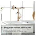 thumbnail image 5 of Brushed Gold Kitchen Faucet with Pull Down Sprayer, Single Handle 360° Rotating Sink Faucet, 5 of 5