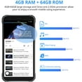 thumbnail image 6 of Unlock Cell Phone Blackview 4GB+64GB Rugged Phone Android Smartphone Dual 4G T-Mobile Phone, 5.7" Waterproof/NFC/GPS, BV4900 Pro, Black, 6 of 10