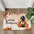 thumbnail image 4 of Happy Thanksgiving Siamese Welcome Thankful Fall Autumn Pumpkin Doormat Cat Lover Kitten Owner Gifts Indoor Outdoor Welcome Mat - 02021, 4 of 5