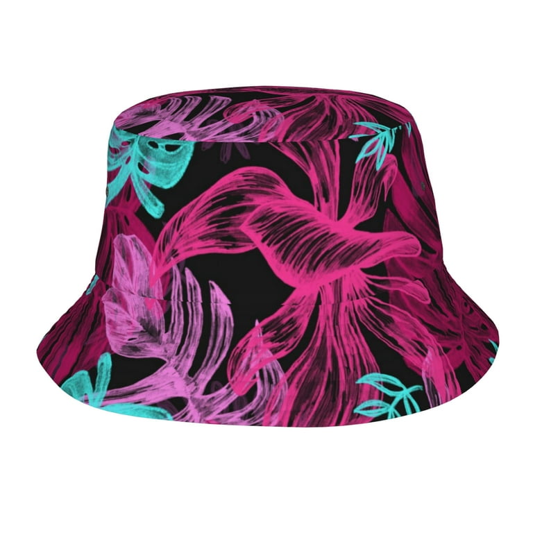 ZICANCN Drawing Reason Pattern Sunshade Bucket Hat , Unisex Print  Double-Side-Wear Sunshade Bucket Hat for Golf Fishing Beach Outdoor 