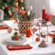 thumbnail image 4 of Candelabro Navideño | Bandeja de Hierro Dorado para Velas | Adorno Rústico Marrón para Fiestas | Base Decorativa de 22 Cm para Centro de Mesa de Repisa y Decoración de Temporada, 4 of 6