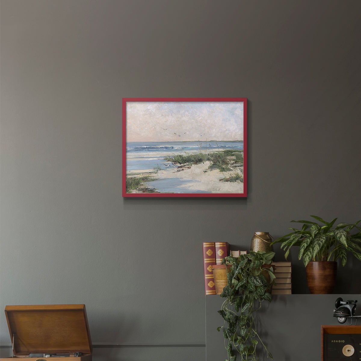 Soft Morning Sea by Sally Swatland - Restickable Framed Giclée Print