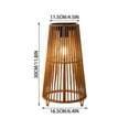 thumbnail image 3 of Solar Powered Rattan Outdoor Floor Lamp,Waterproof Hand Woven Lantern with Warm Led Bulb, Rustic Ambient Decorative Lighting for Backyard Lawn Porch Garden Pathway, 3 of 7