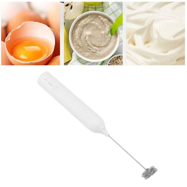 Espumador de Leche Recargable de 1200 Mah de Mano Con 3 Velocidades, Operación con un botidora eléctrica de acero Batidor inoxidable de espuma USB para con leche Cappuccino
