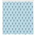 thumbnail image 3 of Ambesonne Seahorse Shower Curtain, Tropical Aquatic Theme, 69"Wx75"L, Pale Blue Indigo, 3 of 3