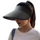 thumbnail image 1 of Sombrero de paja con visera para mujer, ala ancha, protección UV, plegable, estilo coreano, 1 of 5