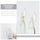 thumbnail image 2 of GOOHOCHY 6 ganchos adhesivos blancos para pared, para baño, para llaves, 2 of 7