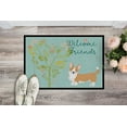 thumbnail image 2 of Carolines Treasures BB7611MAT Welcome Friends Cardigan Welsh Corgi Red Doormat 18x27 27"L x 18"W multicolor, 2 of 4