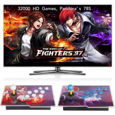 FVBADE [32000 Game in 1] 78S Pandora Box Retro Games Arcade Game Console with Two Separate Host for PC & Projector & TV 3D Games 1-4 Players Category Favorite List Save/Search/Hide/Pause/Delete