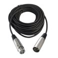 thumbnail image 3 of Cable de altavoz XLR a XLR balanceado, macho a hembra, cable de micrófono de 3 pines 33 pies, 3 of 6