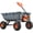 Pneumatic Tire, variant on Danniu 400LBS Wheelbarrow, Poly Garden Dump Cart Wagon with 8" Flat Free Tires, Heavy Duty Wheel Barrow Yard Cart Dump Wagon with Quick-Release System