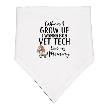 Inktastic Vet Tech Mom Veterinary Technician Baby Bandana Bib