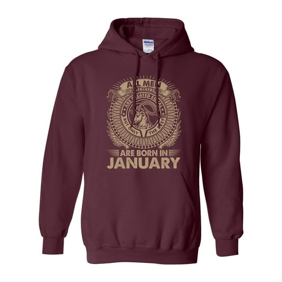 Capricorn All Men Are Created Equal Best Born In January Funny DT Sweatshirt Hoodie