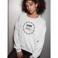 thumbnail image 2 of Gym Addicted Sweatshirt Women -Image by Shutterstock, Female Small, 2 of 4