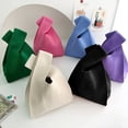 thumbnail image 1 of Typpkmm Handmade Knit Handbag Women Mini Knot Wrist Bag, 1 of 6