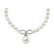 8MM Collier de Perles de Mère avec le Symbole de l'Infini en Argent Sterling 925 17 Pouces – image 2 sur 2