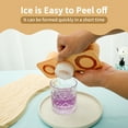 thumbnail image 6 of Lzvxtym 2 Pack Ice Cube Tray for Tumbler Cup, Silicone Ice Mold with Lid for Freezer Easy Release Ice Cube Molds for Chilling Cocktails Whiskey Drinks Juice Coffee, 6 of 8