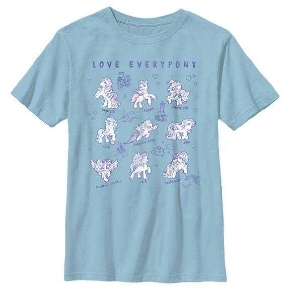 Boy's My Little Pony: Friendship is Magic Love Everypony Generation  Graphic T-Shirt