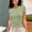Green, variant on SHITINN Women's Casual Basic Going Out Crop Tops Slim Fit Short Sleeve Crew Neck Tight T Shirts 2 Womens Short Sleeve Shirts Womens Clothes Summer T Shirts Women