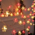 thumbnail image 1 of 1pc, Festive LED Snowflake String Lights - Perfect for Christmas Parties, Birthdays, and Home Decor, 1 of 5
