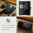 thumbnail image 5 of for Samsung Galaxy S25 Ultra Case, PU Leather Detachable Vintage Wallet Flip Magnetic Clousure Drop Protective Slim Phone Case Cover for Samsung Galaxy S25 Ultra with Card Holder - Black, 5 of 8