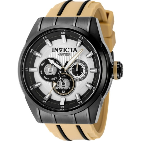 Invicta 49053 Men's Speedway Quartz Silver and Black Dial Watch