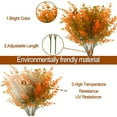 thumbnail image 3 of 12PCS Fall Artificial Flowers UV Resistant Plants Fall Decorations, Faux Plastic Eucalyptus Greenery Shrubs Fake Plant Autumn Indoor Outdoor Home Fireplace Garden Thanksgiving Decor(Color Mix), 3 of 5