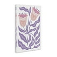 thumbnail image 4 of Stupell Industries Wavy Purple Blooms Plants & Flowers Painting Wrapped Canvas Art Print Wall Art, 30 x 45, 4 of 8