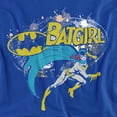 thumbnail image 2 of Batman Batgirl Halftone Women's T Shirt, Royal, Small, 2 of 6