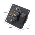 thumbnail image 3 of 100A Circuit Breaker Panel with Red LED Backlit Single Lamp Boat Rocker Switch for RV Boat, 3 of 10