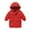 Red, variant on Otqutp Kids Windproof Outwear Toddler Little Girls Boys Winter Solid Coat Mediun Length Warm Jacket Down Coat Cotton Hooded Wadding Outwear(Beige,4-5 Years)