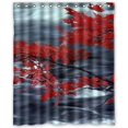 thumbnail image 1 of ABPHQTO Amazing Flaming Red Maple Leaves Cortina de ducha Cortina de ducha impermeable 150x180 cm, 1 of 2